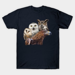 Golden eagle and owls T-Shirt